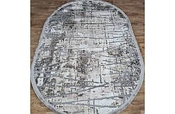 Килим 1.17х1.80 Овал LUXURY 06189A GREY / GREY