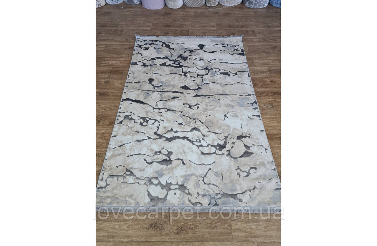 Килим 0.78х1.50 Прямий MODA 3831A BEIGE / L.GREY