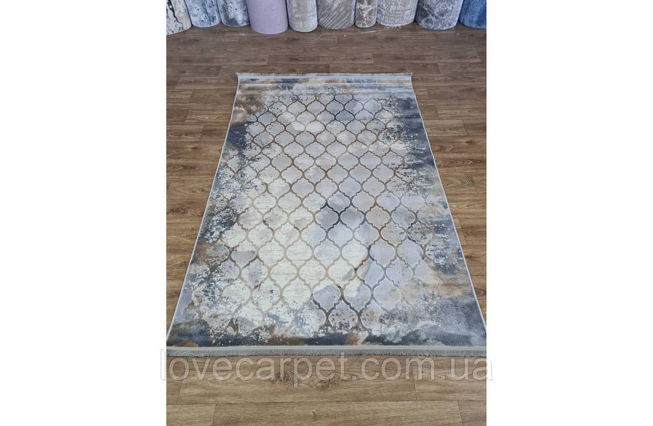 Килим 0.78х1.50 Прямий PICASSO 5758 BEIGE HB / GREY, фото 1