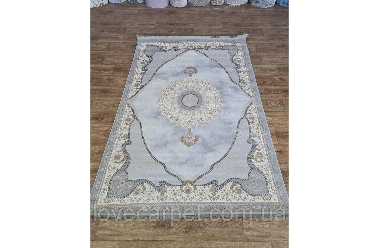 Килим 0.78х1.50 Прямий PICASSO 6122A BEIGE / VIZON GRI HB, фото 1