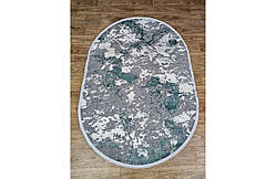 Килим 2.35х3.40 Овал LUXURY 05917A TURQUOISE / D.GREY HB