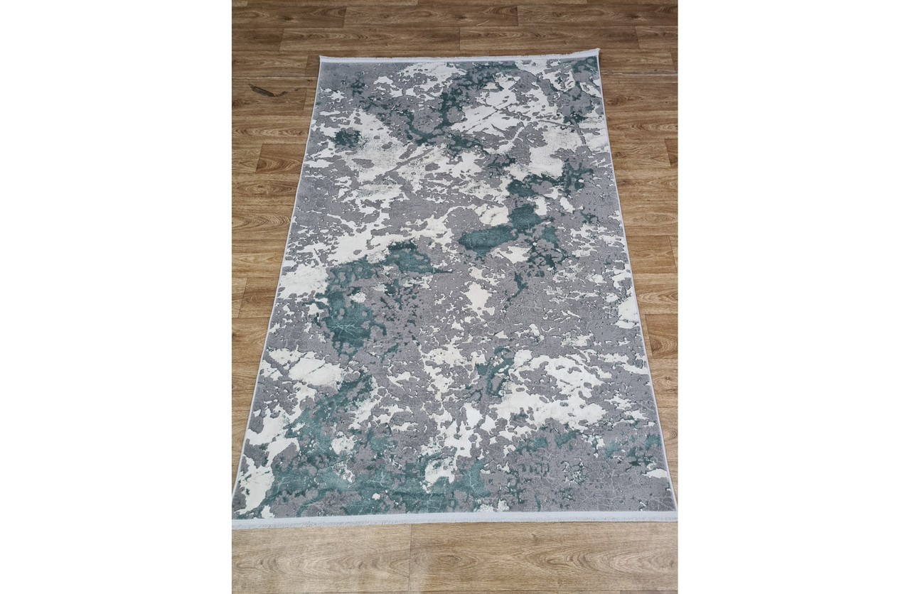 Килим 0.78х1.50 Прямий LUXURY 05917A TURQUOISE / D.GREY HB, фото 1