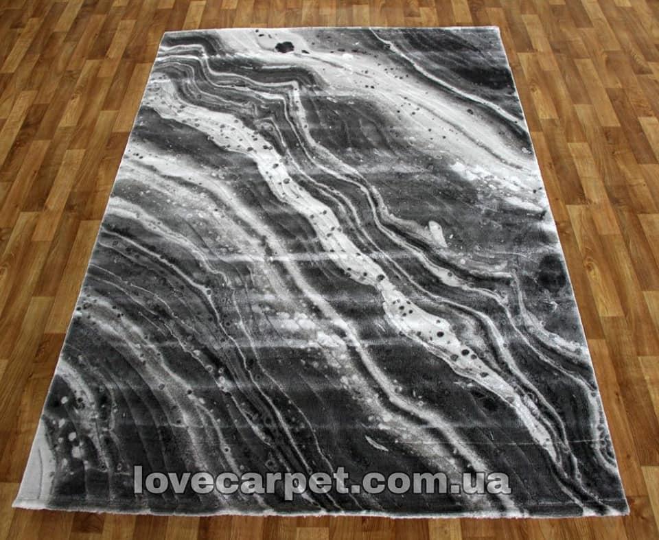 Килим 0.80х1.80 овал LOW_CANYON 121HA GREY/D.GREY, фото 1
