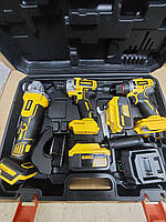 Будівельний набір електроінструментів DeWalt 3в1 48 V бездротова болгарка шурупокрут і гайковерт