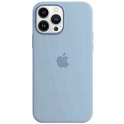 Силіконовий чохол iPhone 13 Pro Apple Silicone Case with MagSafe (анімація) - Blue Fog