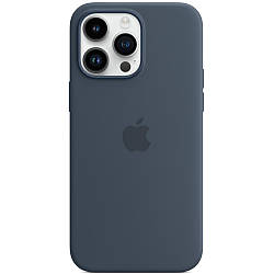 Силіконовий чохол iPhone 14 Pro Max Apple Silicone Case with MagSafe (анімація) - Storm Blue