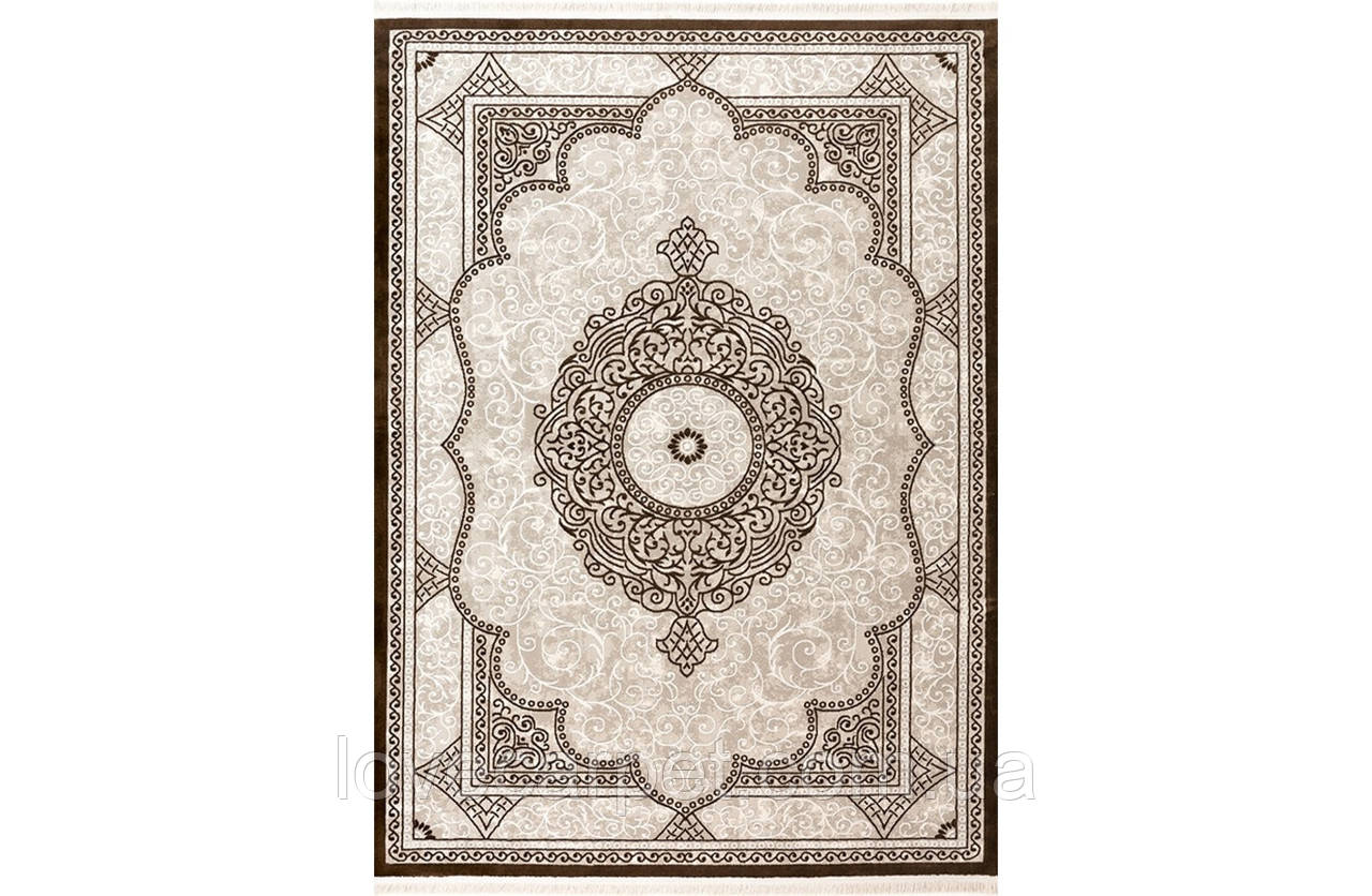 Килим 0.80х1.50 Прямий TEMPO 135ZB C. POLY. IVORY / BROWN