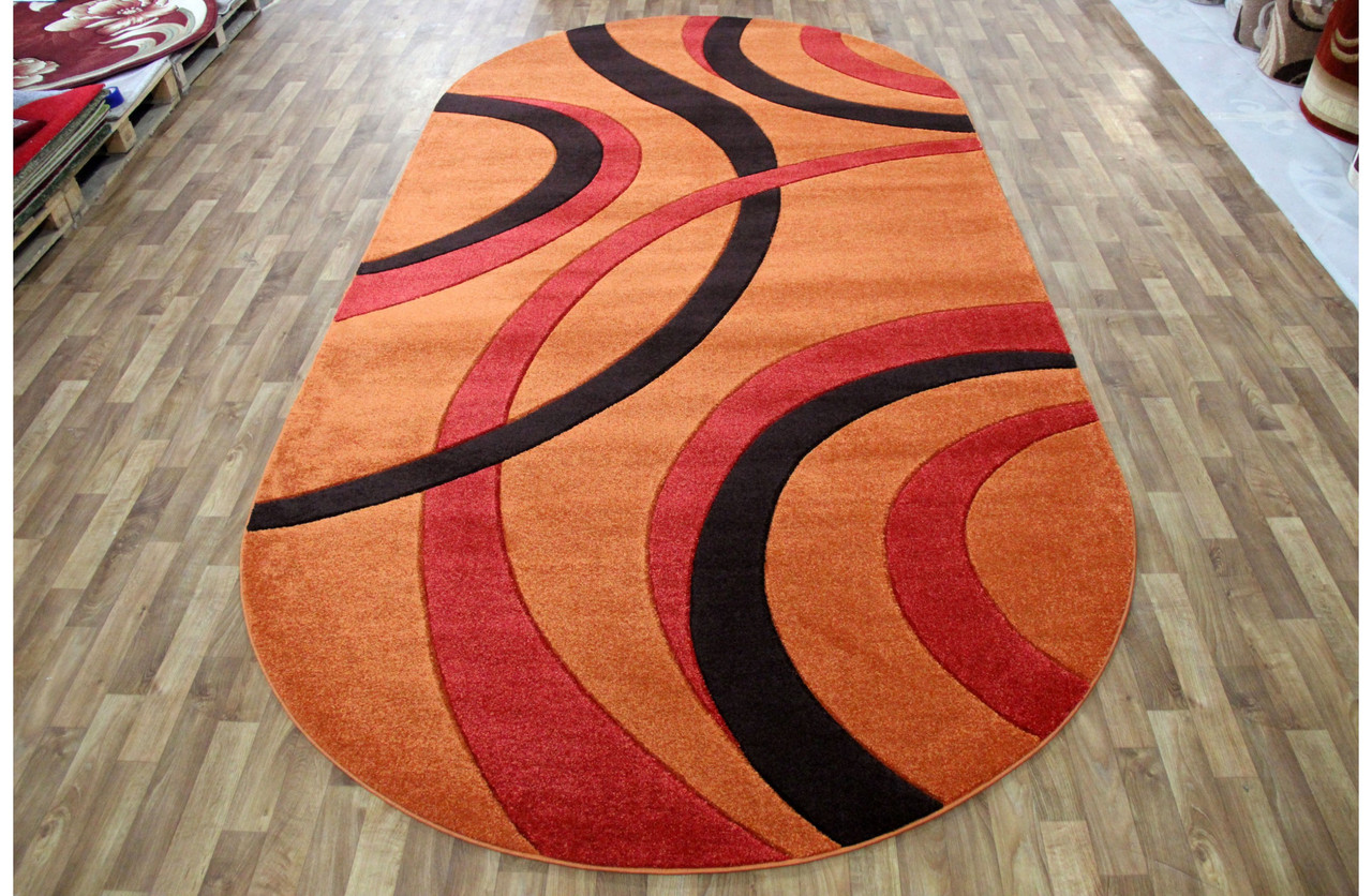 Килим 0.60х1.00 Овал MELISA 355 ORANGE, фото 1