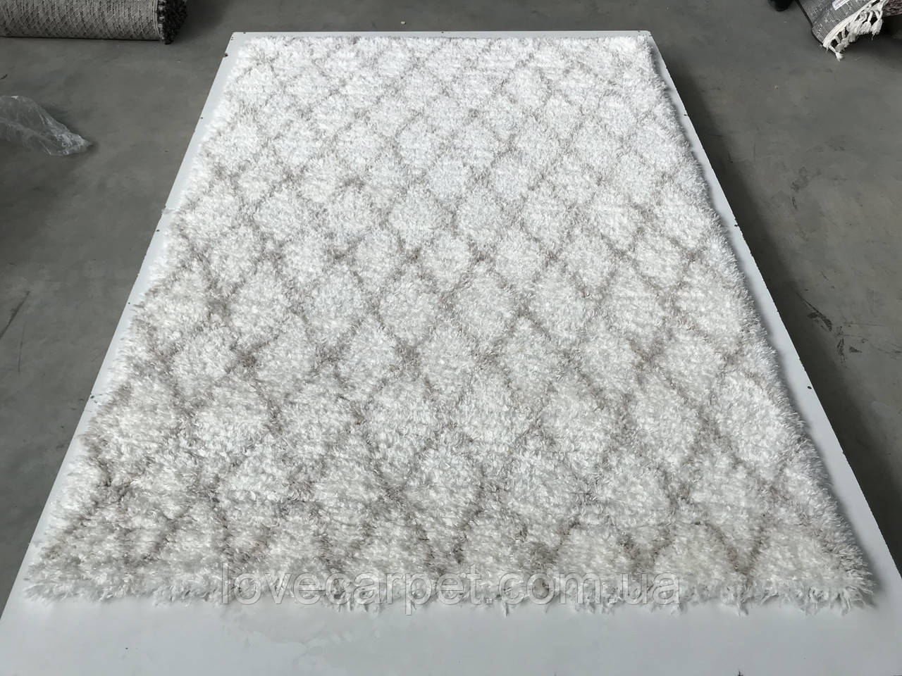 Килим сучасний прямокутник Quattro 3507A bone beige