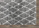 Килим сучасний прямокутник Quattro 3507A lgrey bone, фото 7