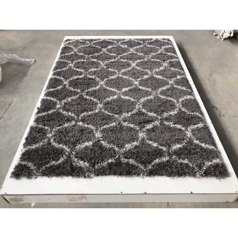 Килим сучасний прямокутник Quattro 3510A Dgrey Lgrey, фото 1