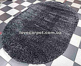 SHAGGY темно сірий овал 1,5х2,3, фото 6