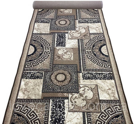 Доріжка 70 см VERSAILLES Grey print на повстяній основі