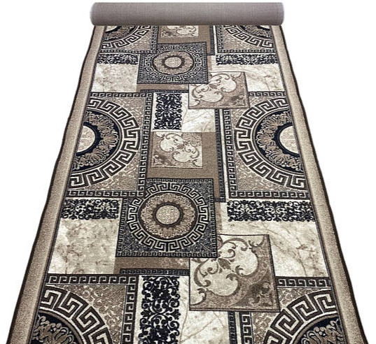 Доріжка 1.2 м VERSAILLES Grey print на повстяній основі, фото 1