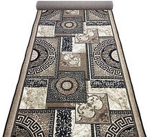 Доріжка 1.5 м VERSAILLES Grey print на повстяній основі