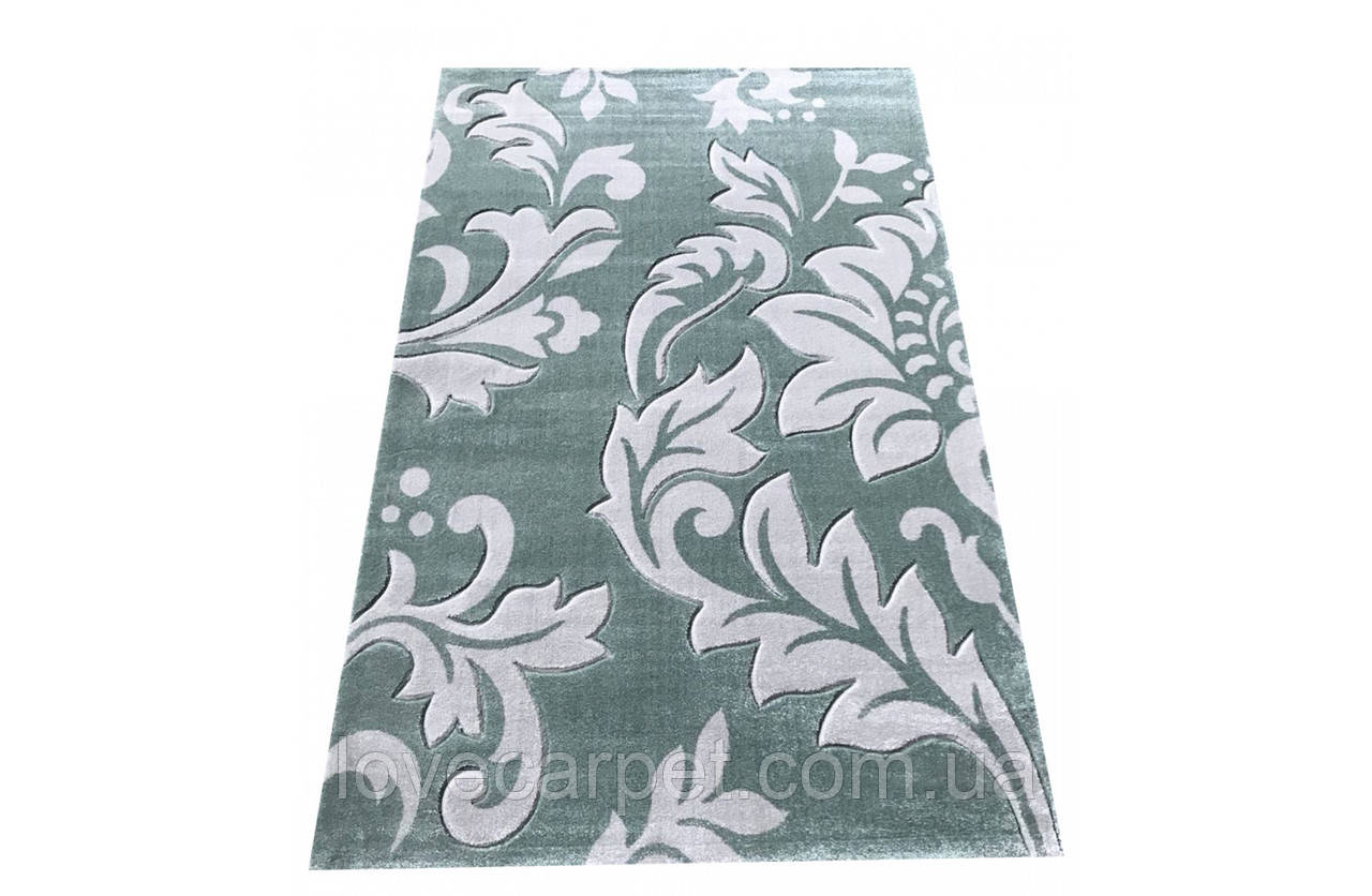 Килим 0.80х1.50 овал KARNAVAL 530 W.GREEN/L.GREY, фото 1