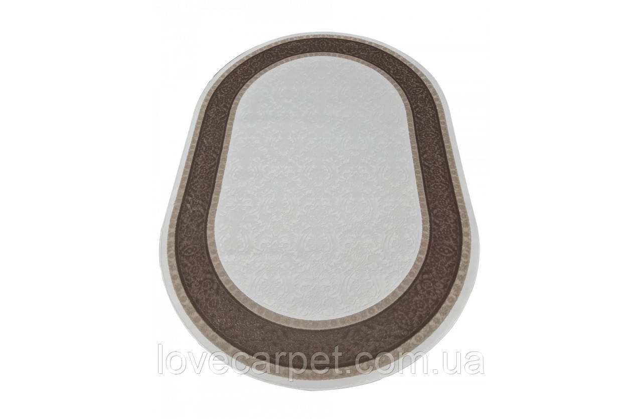 Килим 0.80х1.50 Овал NISANTASI 8125 IVORY/D.BEIGE, фото 1