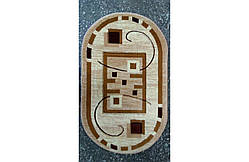 Килим 1.00х2.00 Овал ВИРІЗКА 133 BEIGE