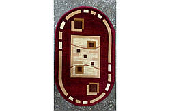 Килим 1.00х2.00 Овал ВИРІЗКА 133 RED