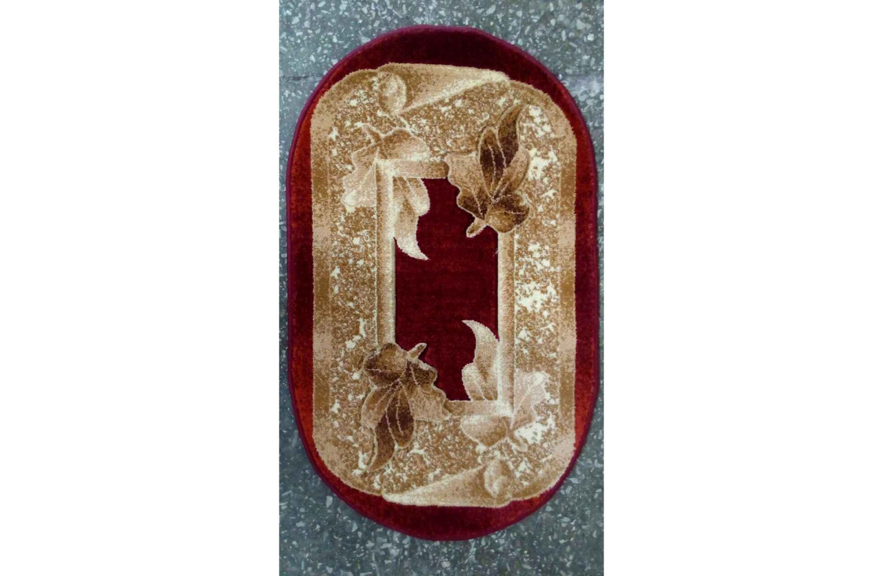 Килим 0.60х1.00 Овал ВИРІЗКА 139 RED, фото 1