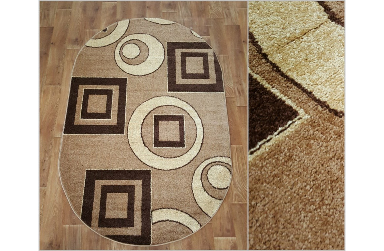 Килим 0.80х1.50 Овал MARMARIS_F 0257 BEIGE, фото 1