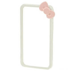 Бампер iPhone 5 /5S /SE пластиковий, білий, Hello Kitty