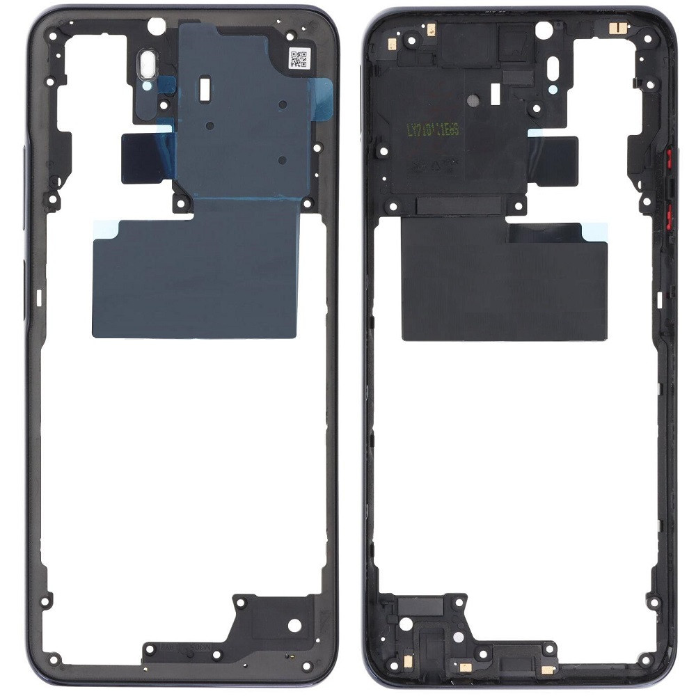 Рамка корпусу Xiaomi Redmi Note 10 /Redmi Note 10S сіра, Shadow Black (Onyx Gray)