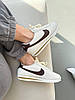 Жіночі кросівки Nike Cortez Beige Brown cacao wow Найк Кортез низькі бежеві з коричневим шкіряні демісезон, фото 10