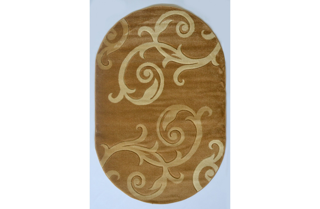 Килим 0.80х1.50 Овал MELISA 395 GOLD, фото 1