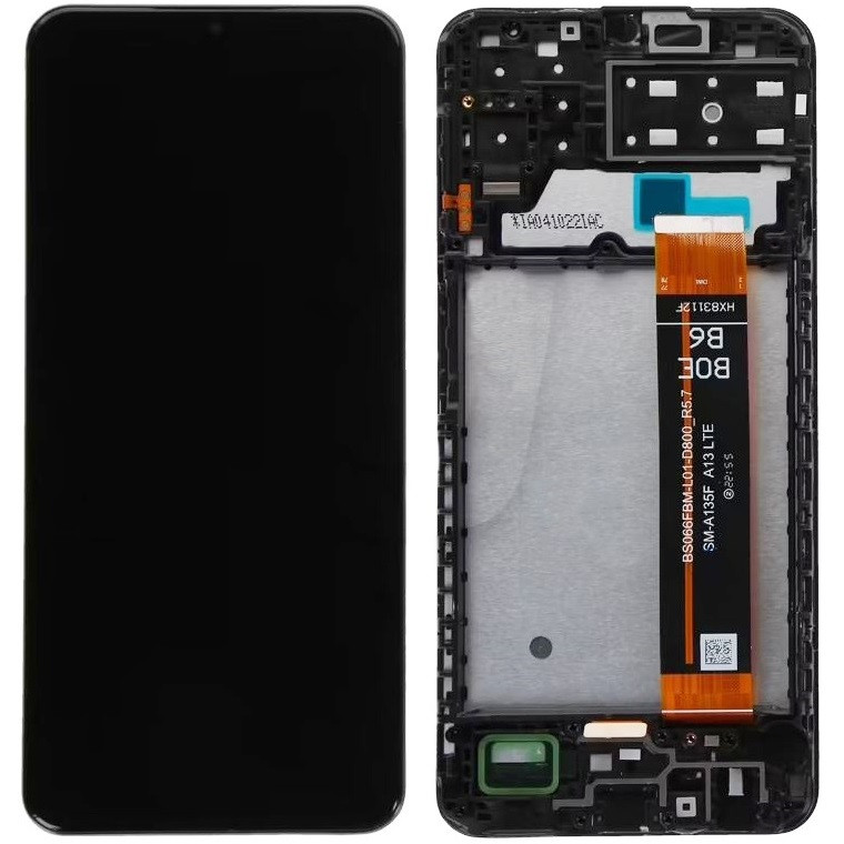 Дисплей Samsung A135 Galaxy A13 4G /M135 чорний, з рамкою, SM-A135F BS066FBM-L01-D800_R5.7, фото 1