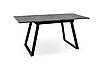 Стіл обідній Тандем 120-160 см (ніжки чорні/стільниця мармур темний), фото 7