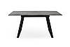 Стіл обідній Тандем 120-160 см (ніжки чорні/стільниця мармур темний), фото 8