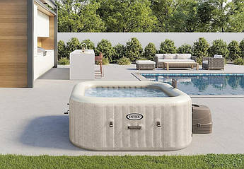 Басейн-джакузі надувний Intex 28446 175 х 71 см гідромасаж до 4 осіб