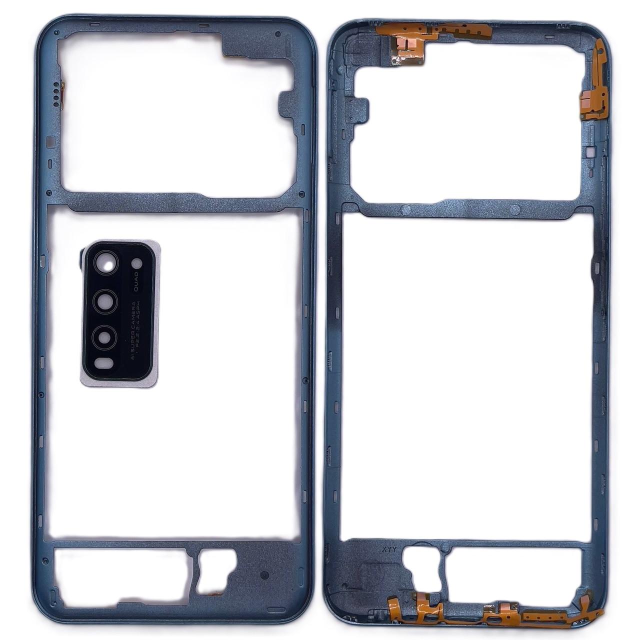 Рамка корпусу Vivo Y30 /Y50 блакитна + скло камери