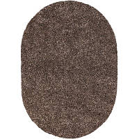 Килим Shaggy Fantasy коричневого кольору овал 2.00х3.00