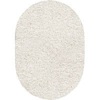Килим Shaggy Fantasy білого кольору овал 2.00х3.00