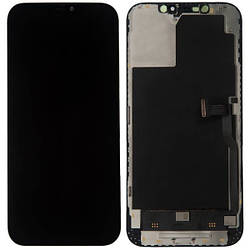 Дисплей iPhone 12 Pro Max чорний, OLED, OEM Hard, SL