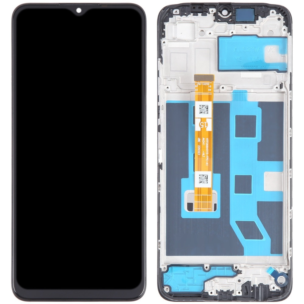 Дисплей Oppo A17 /A17k чорний, з рамкою, фото 1