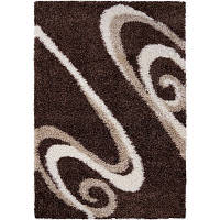 Килим Shaggy Fantasy коричневого кольору прямокутний 2.00х3.00