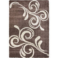 Килим Shaggy Fantasy коричневого кольору прямокутний 2.00х3.00