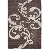 Килим Shaggy Fantasy коричневого кольору прямокутний 2.00х3.00