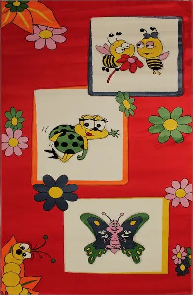 Килим Angels червоного кольору прямокутний 2.00х2.50, фото 1