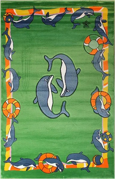 Килим Angels зеленого кольору прямокутний 1.50х2.30, фото 1