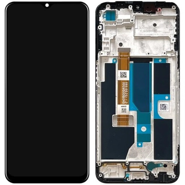 Дисплей Oppo A55 5G чорний, з рамкою, p/n: 6A01B001DR500, фото 1