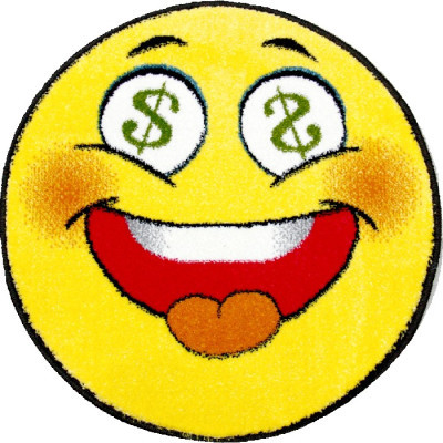 Килим Kolibri жовтого кольору круглий 0.67х0.67, фото 1