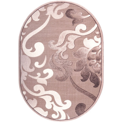 Килим Sonata бежевого кольору овал 0.60х1.10, фото 1