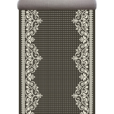 Доріжка Naturalle сірого кольору безворсова 80 cм, фото 1