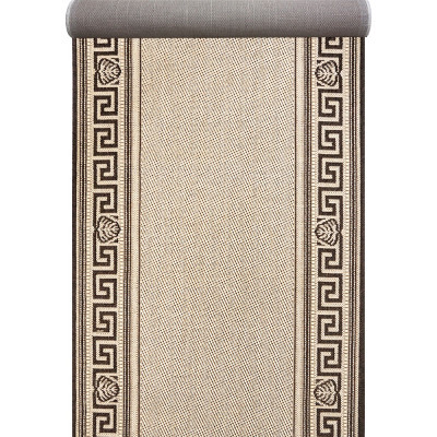 Доріжка Naturalle бежево-коричневого кольору безворсова 1.30 м, фото 1