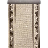 Доріжка Naturalle бежево-коричневого кольору безворсова 1.30 м