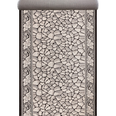 Доріжка Naturalle бежево-коричневого кольору безворсова 80 cм, фото 1